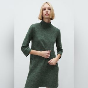 Zara 5039/533/529 green dress, 3/4 sleeves, size M